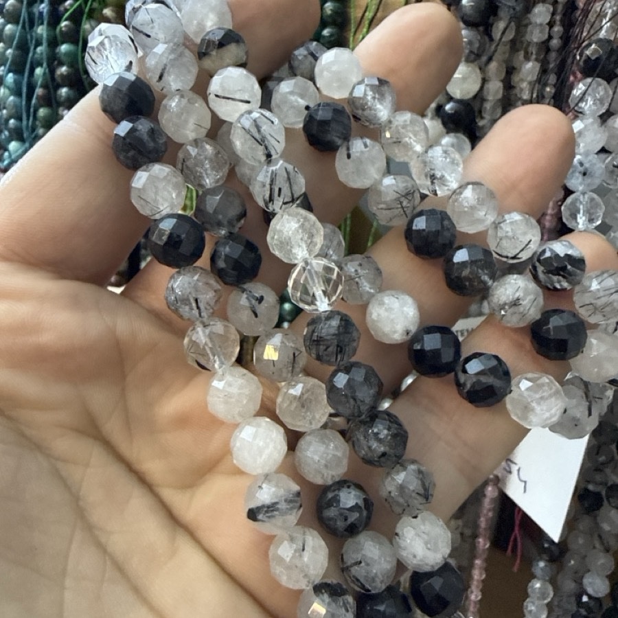 Rutil Kuvars Faset Dizi 8 mm