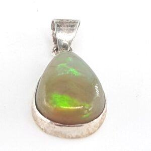 Ateş Opal Kolye Ucu (Gümüş)