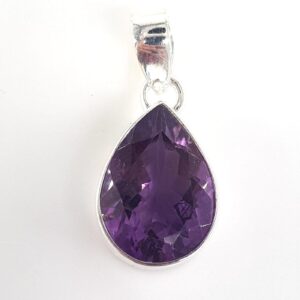 Ametist Kolye Ucu (Gümüş)
