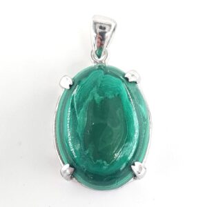 Malahit Kolye Ucu (Gümüş)