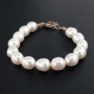 İnci Bileklik 9mm (Gümüş)