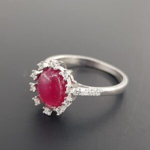 Yakut Yüzük (Gümüş)