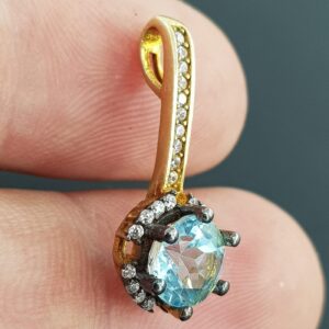 Alternative view of Topaz Kolye Ucu (Gümüş)