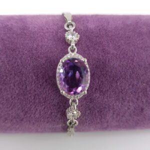 Ametist Künye (Gümüş)