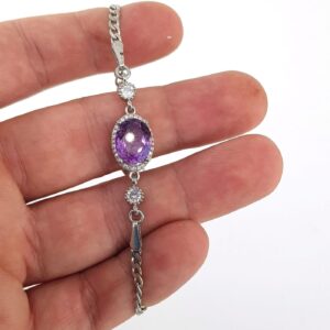 Alternative view of Ametist Künye (Gümüş)