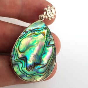 Alternative view of Abalon Sedef Kolye Ucu (Gümüş)