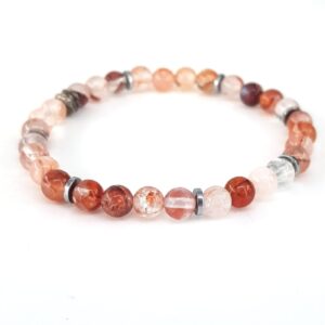 Hematoid Kuvars Bileklik 6mm