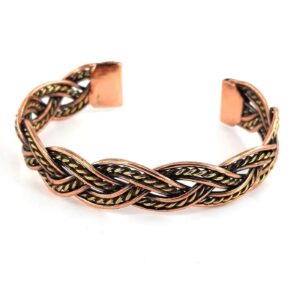 Örgü Bakır Bileklik