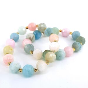 Alternative view of Morganit Bileklik Faset 10mm