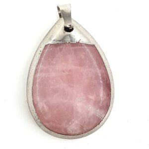 Pembe Kuvars Kolye Ucu