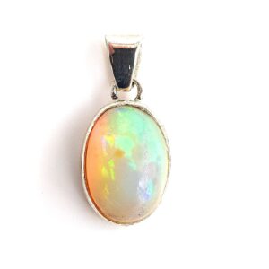 Alternative view of Ateş Opal Kolye Ucu (Gümüş)