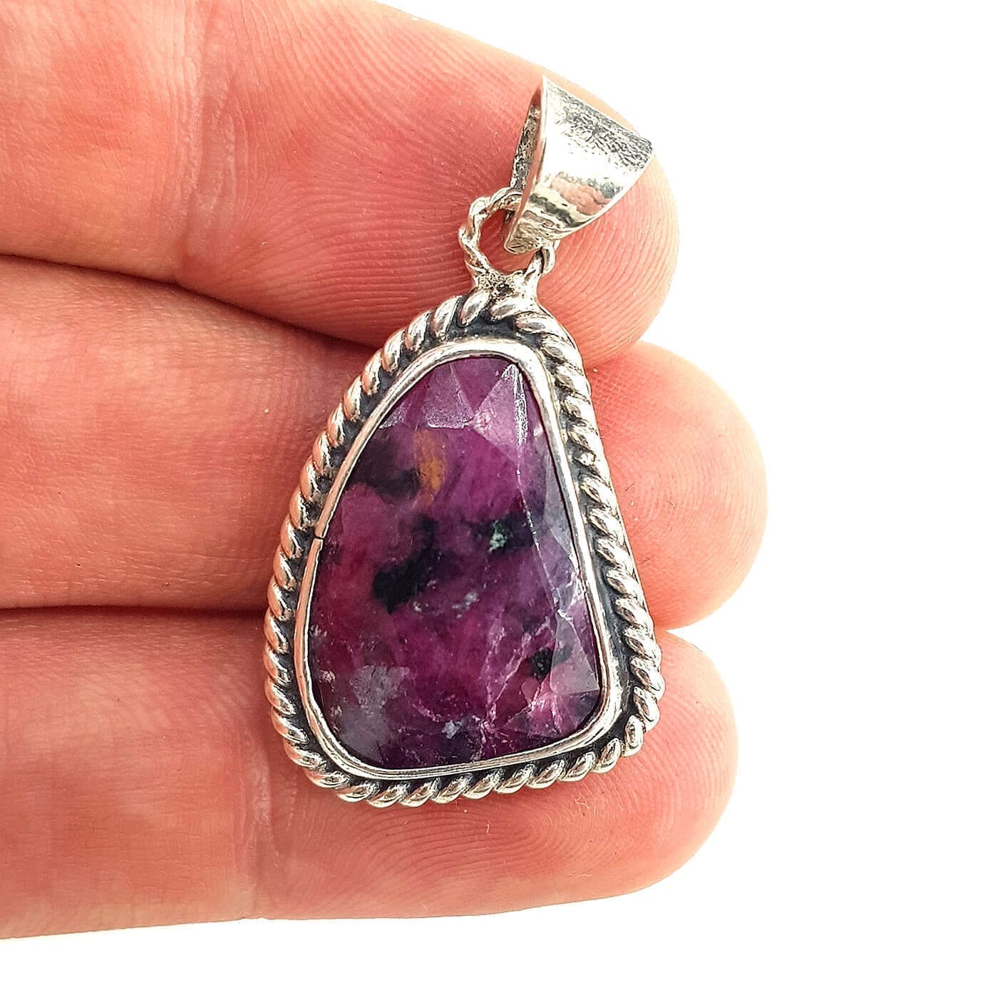 Yakut Kolye Ucu (Gümüş)