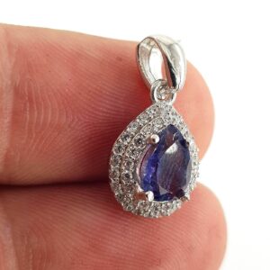 Alternative view of Safir Kolye Ucu (Gümüş)