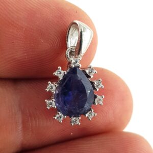 Alternative view of Safir Kolye Ucu (Gümüş)