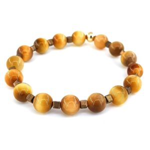 Sarı Kaplangözü Bileklik 8mm