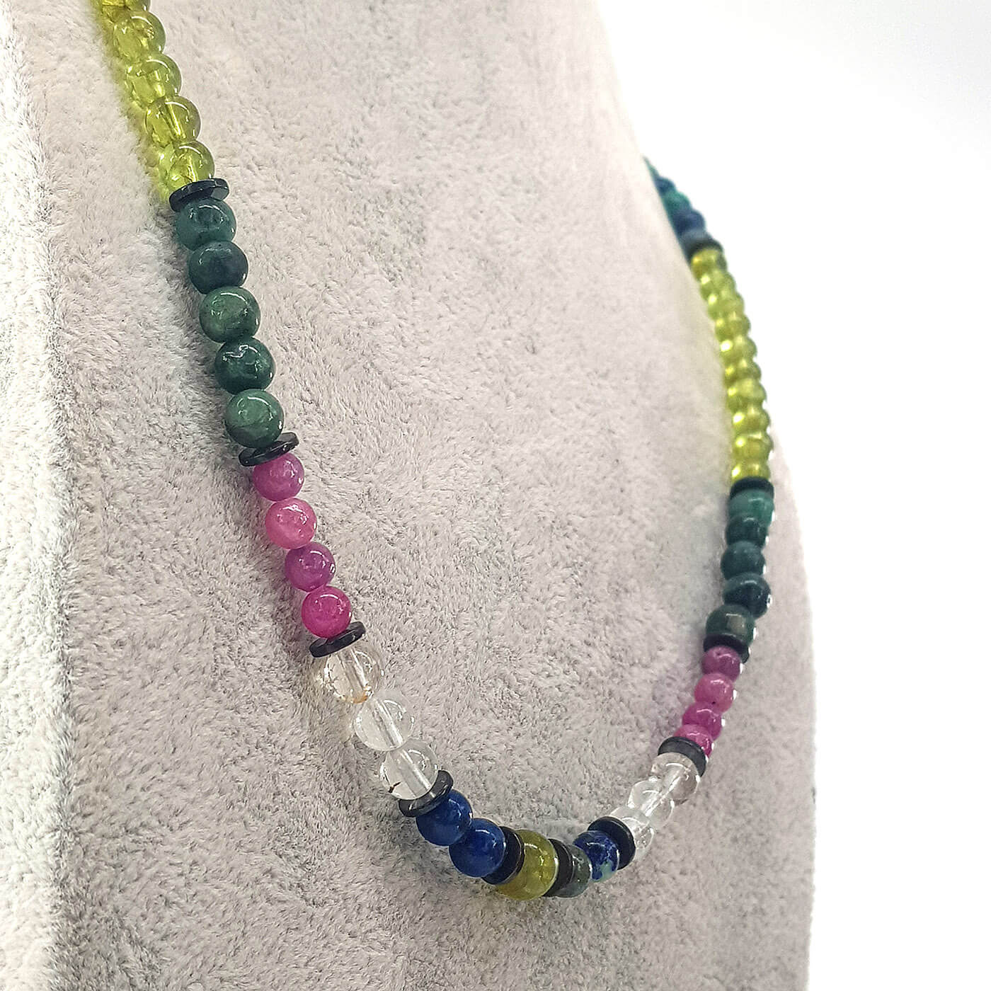 Mix Kolye Yakut, Zümrüt, Safir, Zeberced, Topaz - Görsel 2