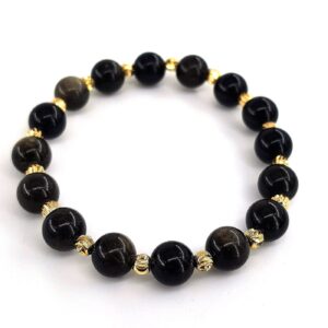 Gold Obsidiyen Bileklik 8mm