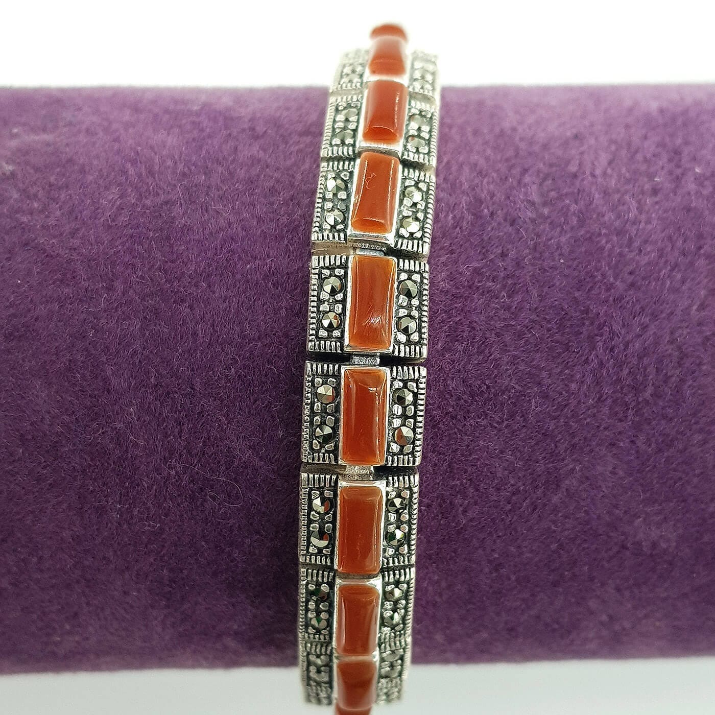 gumus dogal tas bileklik 5 Sarkaç Adam