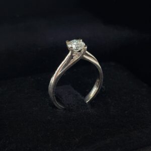 Mozanit Yüzük Tektaş (Gümüş)