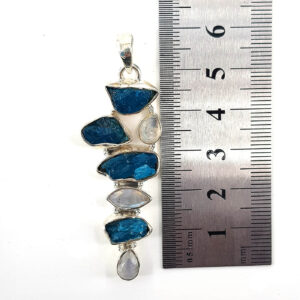 Alternative view of Apatit Aytaşı Kolye Ucu Gümüş