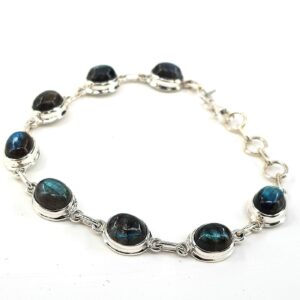 Labradorit Künye Gümüş