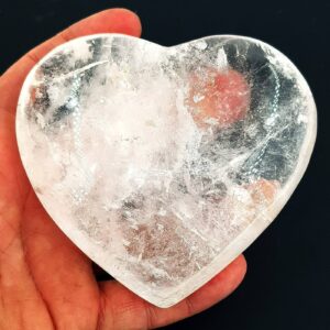 Kristal Kuvars Spa Taşı Kalp M Boy