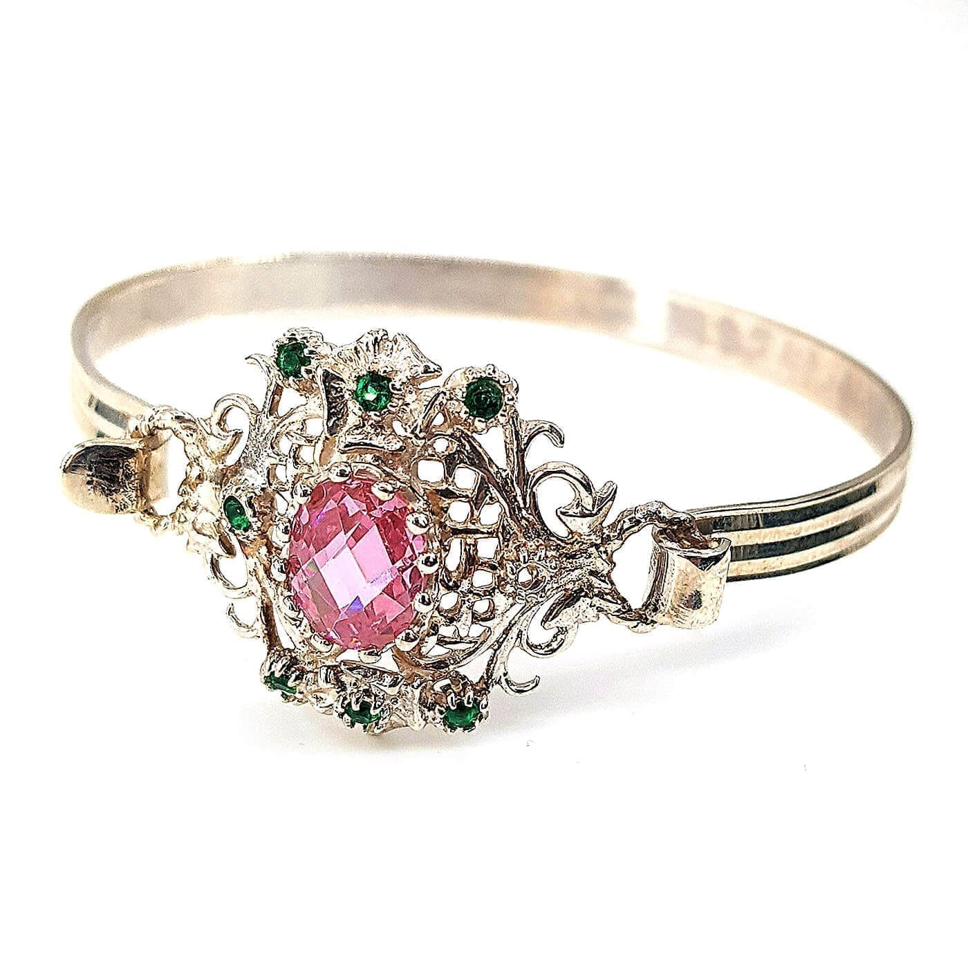 Pembe Turmalin Bileklik (Gümüş)