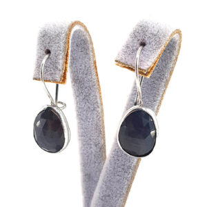 Safir Küpe (Gümüş)