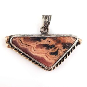 Rodokrozit Kolye Ucu (Gümüş)