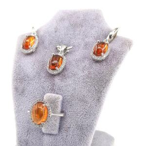 Turmalin Set (Gümüş)