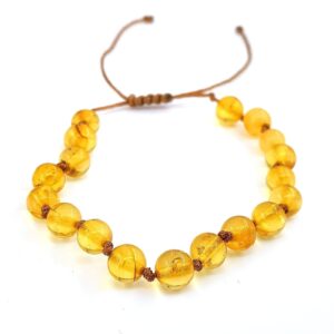 Kehribar Bileklik İpli Ayarlanabilir Ölçü