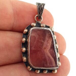 Alternative view of Rodokrozit Kolye Ucu (Gümüş)