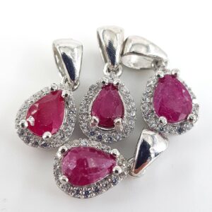 Yakut Kolye Ucu (Gümüş)