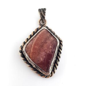 Rodokrozit Kolye Ucu (Gümüş)