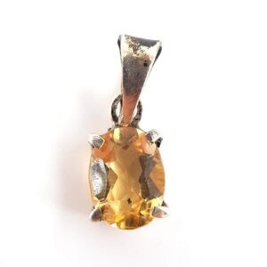 Sitrin Kolye Ucu (Gümüş)