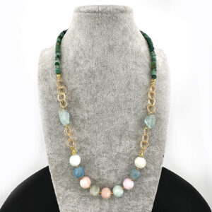 Zümrüt Morganit Tasarım Kolye