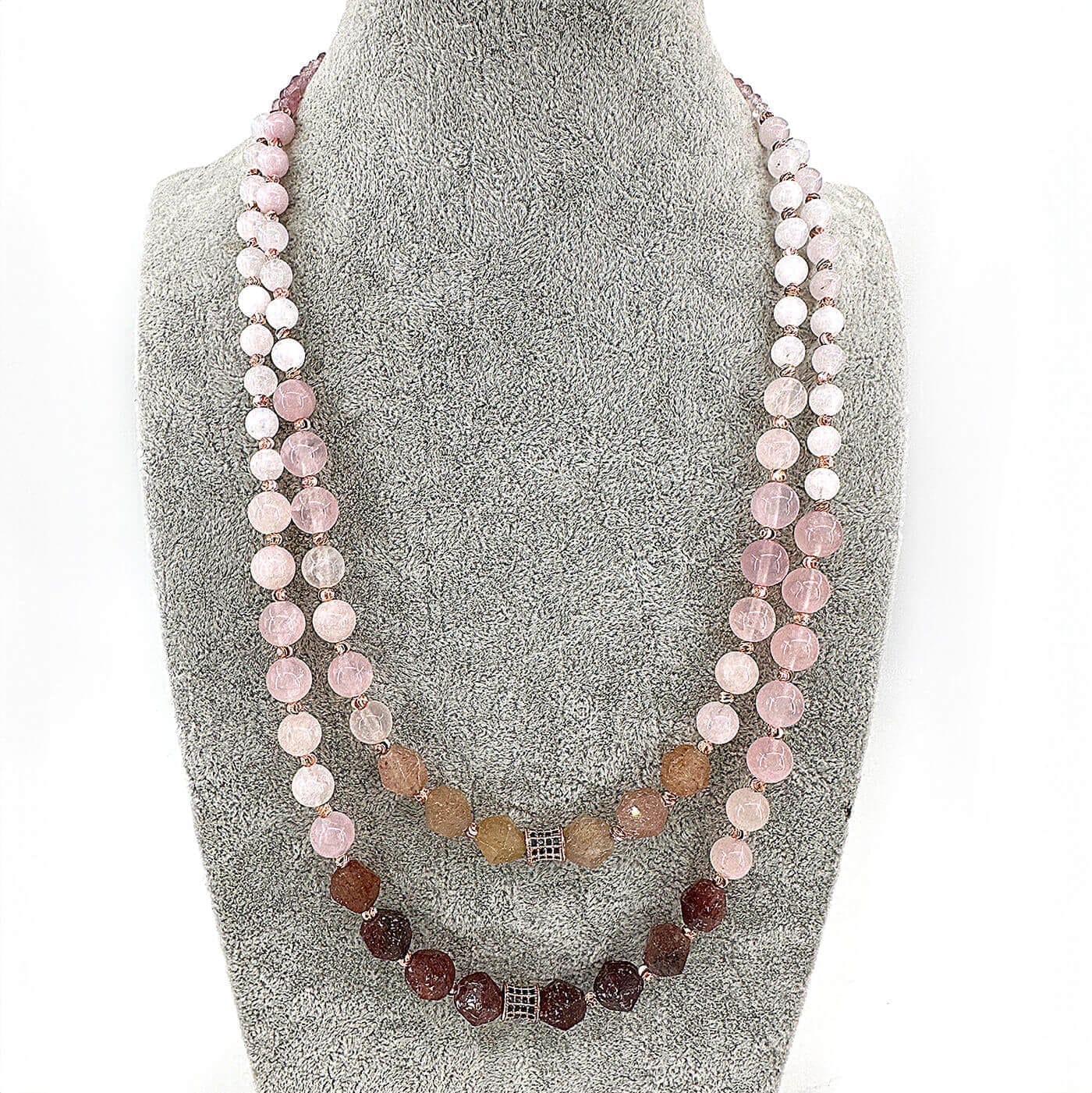 Pembe Kuvars / Çilek Kuvars Kolye