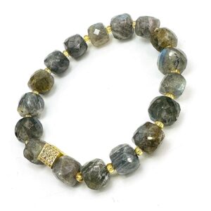 Labradorit Faset Bileklik 10mm