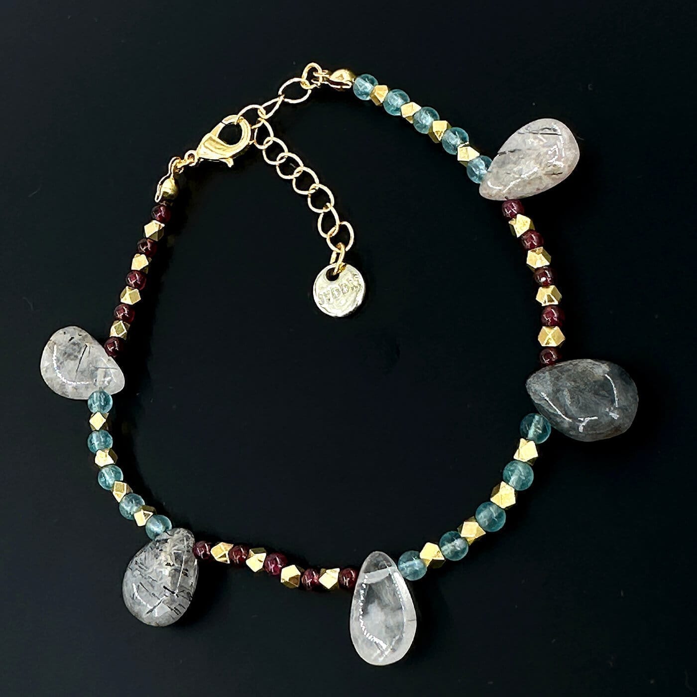 Rutil Kuvars, Garnet, Topaz Halhal 3-10mm