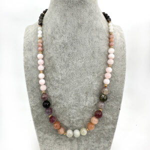 Pirit, Aytaşı, Pembe Kuvars, Turmalin Kolye