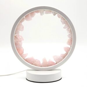 Pembe Kuvars Standlı Lamba