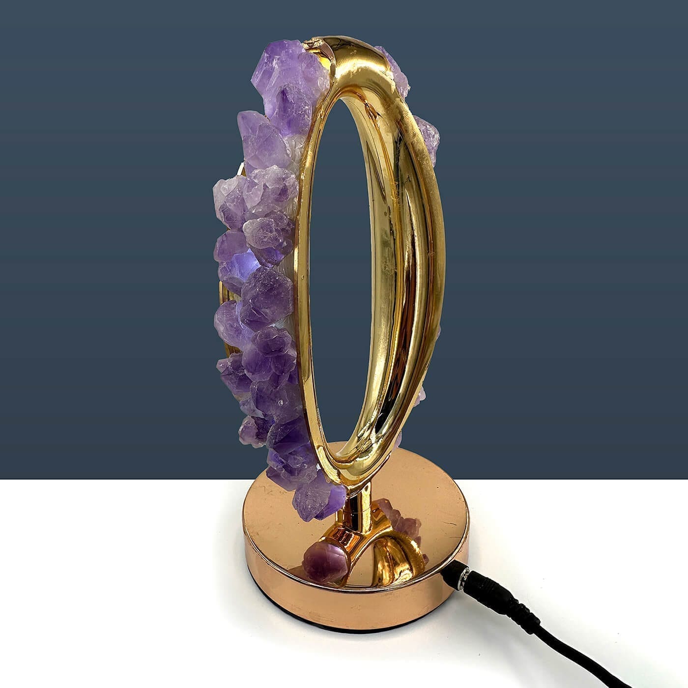 Ametist Gold Standlı Gece Lambası - Görsel 2