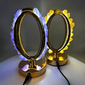 Dogal tas kristal gece lambasi ametist sitrin kuvars florit pembekuvars 1 Sarkaç Adam