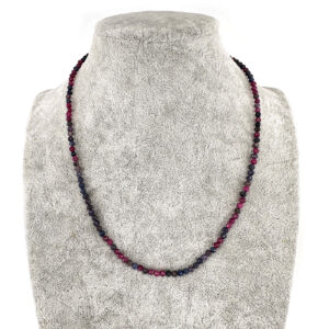 Yakut / Safir Kolye 3mm Gümüş