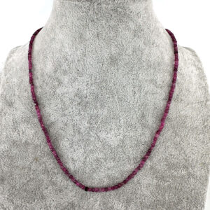 Yakut Kolye 2mm Gümüş