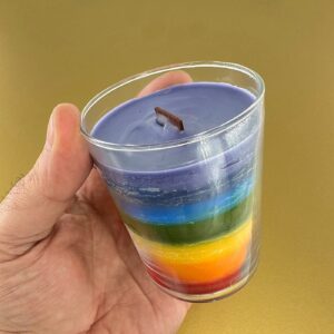 Alternative view of Premium Esanslı Sükunet Çakra Bardak Mum (Ahşap Fitil)