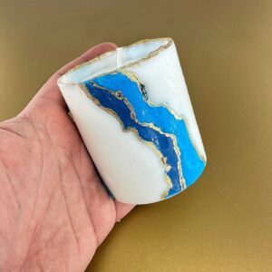 Alternative view of Premium Esanslı Mavi Söz Mum