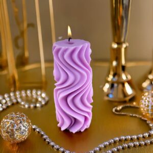 Premium Esanslı Ayışığı Dansı Mum Mor