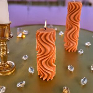 Premium Esanslı Ayışığı Dansı Mum Turuncu