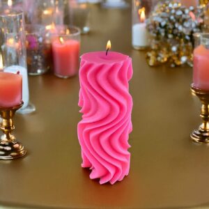 Premium Esanslı Ayışığı Dansı Mum Pembe